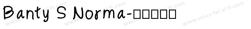 Banty S Norma字体转换